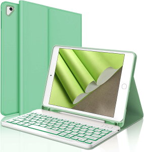 【高級版】iPad pro 9.7インチ キーボード ケース 第6/5/4/3/2/1世代 キーボード ケース 脱着式 7色バックライト キーボードカバー 耐衝撃 ワイヤレス Bluetooth キーボード付きケース 多角度調整 Penc
