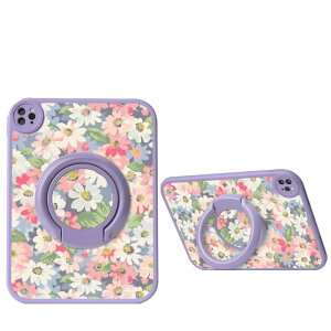 360x] iPad Air4 iPad Air5 P[X ԕ cu X^h iPad Air  5 4  Jo[  PU TPU \tgP[X CXg IWi t t[ ,Color E+Purple