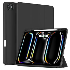 KenKe iPad Pro 13C`(M4) P[X 2024 y ^ h~ _炩VR obNJo[ TPUގ y[ P[X Apple Pencil ProCX[dΉ 3iK܂݉X^h X[v@