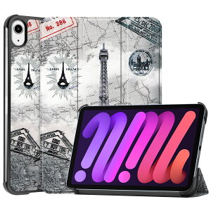 For New Apple iPad Mini7 P[X iPad mini6 6 8.3C` Jo[ y ^ ϏՌ h~ PU U[ X}[gJo[ n[h w O܂ X^h I[gX[v EFCNAbv @\ iPad Mini