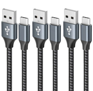 USB Type C P[u y3{Zbg 1m/1m/2mz3A }[d c^Cv QuickCharge3.0Ή f[^] ϋviCf Samsung Galaxy S10 / Note / Huawei P30 / P20 lite / Sony Xperia XZ2 / XZ3 / Nintendo Switch / GoPro Hero