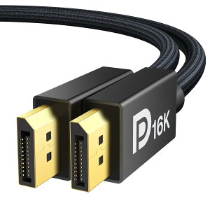 iVANKY 16K Displayport P[u 2.1KiyVESAF؃Q[~ODPP[u 2Mz16K@60Hz/8K@60Hz 4K@240Hz/165Hz/144HzCfBXvC|[g ő40GbpsnCXs[hAHDR/DSC / 1.2a / FreeSyncG-SyncȂǂɑΉ DP 2.1P