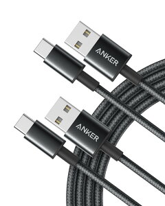 Anker USB-C & USB-A 2.0 P[uy2{Zbg / 2dҍ̍ϋviCfށzGalaxy S10 / S10+ / S9 / S9+ / Note 8AXperia XZ3AiPad Air 5 Ή (ubN 1.8m)