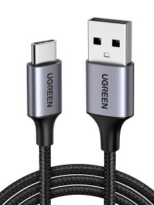 UGREEN USB Type C P[u USB A to USB C P[u iC҂ 3A}[d Quick Charge 3.0/2.0Ή 56KWX^ iPhone15/Galaxy S24/Pixel/Google/Xperia/LGΉ (2m)