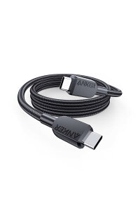 Anker USB-C & USB-C P[u (ϋviC) 0.9m ubN 240W Galaxy iPad Pro/Air MacBook Pro/Air eΉ