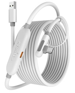 Maxonar NP[u 5M Meta Quest 3S/Quest 3/Oculus Quest 2/Pico 4ɑΉ Q[PC/Steam VRp y5Gbpsf[^ڍs VR[dNP[u ϋviCfށzUSB-A 3.0 & Type CP[u VтȂ[di