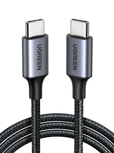 UGREEN USB Type C P[u-yPDΉ 60W }[dz usb-c P[u USB C to USB C fh~ ^CvC P[u iPhone 15 MacBook iPad Pro 2018 Xperia XZ1 GalaxyeΉ (0.5M)