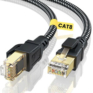 BUSOHE LANP[u 2M CAT8 Llan tbg40Gbps 2000MHz  RJ45 RlN^ JeS[8 lanP[u  lanP[uP[u  C[Tlbg  Q[p ɑΉ