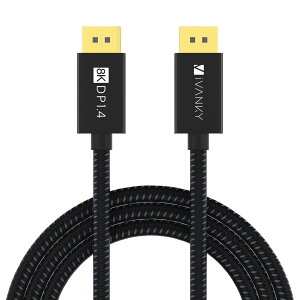 iVANKY 8K DisplayPort P[u 1.4yDPP[u 3MzfBXvC|[g P[u HDCP2.2 8K@60HZ/4K@144Hz/2K@240Hz 32.4Gbps nCXs[h DPP[u iC҂ PC er PS4 PS3 Ή
