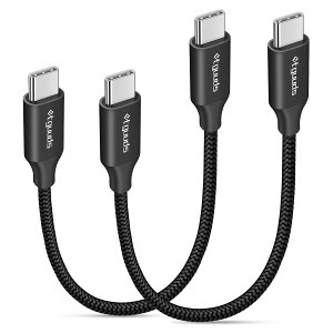 USB C P[uy0.15m 2{zetguuds ^Cvc P[u Z 15cm pdΉ 60W}[d USBC to USBC P[uMacbook ProAiPad Mini 6/ProAGalaxy S24 S23 Ultra S23 S22 S21 S20 S10 A53 M23APixelȂUSB-C@Ή
