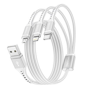 [dP[u 3in1 1.2m }[dR[h 3 in 1 ϋv Type C Micro USB 3䓯[d iPhone Android ^CvC eΉ i2{j