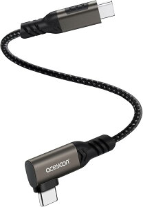 aceyoon ő 240W USB C P[u 10cm L Type C IX - IX 90x Z 10Z` [dR[h QC 4.0 }[d f[^ 0.1m V[g ^Cv C pP[u iCґg for iPhone 16 15 for Galaxy S24 S23