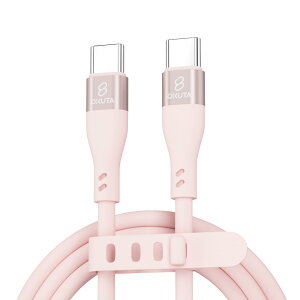 USB-C & USB-C P[u ܂ȂP[u 65W oht USB PDΉ VRfލ̗p Galaxy iPad Pro MacBook Pro/Air eΉ