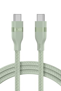 Anker USB-C & USB-C �P�[�u�� (1.8m, 240W, ���ϋv�i�C����) USB PD�Ή� MacBook Pro iPhone Galaxy iPad Pro/Air MacBook Pro/Air �e��Ή� �O���[��