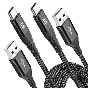 USB Type C P[uy0.5M/2{ZbgzSweguard USB-A & USB C P[uyQC3.0Ή}[dz^Cvc [dP[u iPhone16/iPhone 15 Pro MAX, iPad Pro,Samsung Galaxy S25 S24 S23 S22 S21 S20/A55/A15 Flip,Sony,Xiaomi,Pixel,LG,Moto
