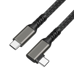Sisyphy USB TYPE C �P�[�u���u L�� 0.2m �i�C���� USB 3.2 Gen 2x2 20Gbps�f�[�^�]�� 4K 60Hz �f���o�� PD�Ή�100W�}���[�d�v�Ή� iPhone MacBook Pro/iPad Pro/Google Pixel/Galaxy���^�C�vC�Ή�