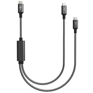 2in1 1.5M USB C to USB C ケーブル PD急速充電 120W/6A Type Cケーブル タイプc 充電ケーブル iPhone 15、MacBook 、iPad、Xperia、Galaxy 、Pixelなどのタイプc端末機種対応(1.5M)