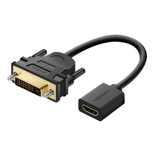 UGREEN HDMI DVI �ϊ��P�[�u�� �o�����`�� DVI-D 24+1 1080P �I�X-���X �����b�L