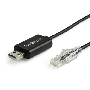 StarTech.com RJ45-USB Cisco�݊��R���\�[���P�[�u�� 1.8m Cisco/Juniper�ȂǑ����̋@��ɑΉ� Windows/Mac/Linux�Ή� ICUSBROLLOVR