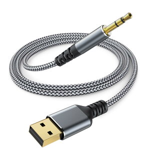 USB to 3.5mm ϊP[u 3M AUX P[u USB to AUX IX Xe I[fBIP[u DAC ϋviC҂ USB A AUX ϊP[u wbhtH/Xs[J[AWindowsAPCAbvgbv