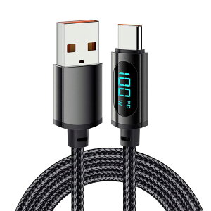 YFFSFDC USB Type CP[u 1m o̓XN[\ USB CP[u 100W 7A }[d PDΉ f[^] X}[g`bv A~O ϋviC҂ typec usbP[u MacBook iPad Air/Pro Xp