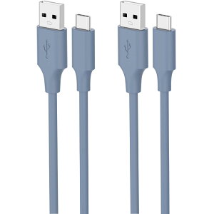 Acbands USB Type C P[u y2{Zbg / 1m / u[z QC3.0Ή 3A VRf _ȃf[^P[u USB-A&USB-C 炩ŏ_炩f[^P[uyXperia/Samsung/Galaxy/Pixel/iphone 15 X}z ^ub