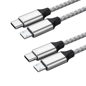 GHNTJAP Type C Micro USB P[u 0.5M y2{Zbgz USB C to Micro USB OTGP[u }CNusb ^Cvc USB2.0 f[^] [d\ AndroidX}zȂǑΉ