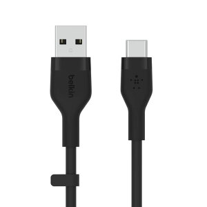 Belkin USB to USB-C VRP[u iPhone 15/iPad mini/iPad Pro/iPad Air/Galaxy/AndroidX}[gtHΉ ϋv USB-IFF 1[g ubN BOOST CHARGEFlex CAB008bt1MBK