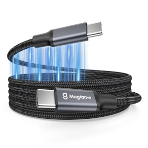 Magtame ^CvcP[u C[ 100W/5A}[d usbc-usbc P[u 8K/60hzfo usb4.0P[u Gen2x2 QC4.0/PD3.1/20Gpbs type-cP[uiPhone15Pro/Max, Mac_Books,hbLOXe[VKp(ub