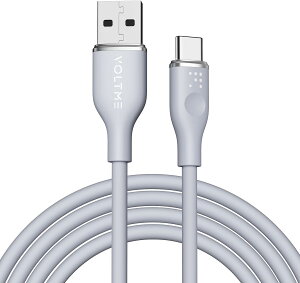 VOLTME USB Type C P[u _炩VR ܂Ȃ fh~ ^Cvc P[u }[d QuickCharge3.0Ή Xperia/Galaxy/LG/iPad Pro/MacBook ̑ Android(AhCh)  USB-C@Ή ݑΖx
