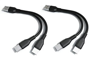 F.Wave 20cm 2{Zbg [d Type C ҃P[u F 1{ USB[C X}z ^ubg2䓯ɏ[d TypeC YP[u P[u 2 in1 ֗ USBP[u + F.Wave IWi U[ MicroFiber