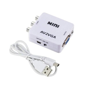 RCAVGAϊ AVVGAϊ USBd  AVRo[^[ 3FP[u VGA cvt-RCA-VGA-white (RCAVGA)