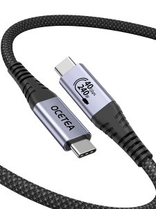 Ocetea USB4 P[u thunderbolt 4 P[u USB-IFF 240W }[d USB C to USB C P[u 40Gbps T_[{g 4P[u Ή Thunderbolt 3A 8K@60Hzfo iC҂ MacBookAMac Pro/Studio/MiniA SS
