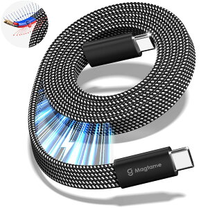 Magtame ^CvcP[u tbg` Ύ[ 240W/5A}[d type-cP[u QC4.0/PD3.1Ή usbc-usbcP[u RlN^ diC iPhone15/MacBook/iPad/Samsung/Xperia Galaxy/XperiaΉiu