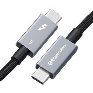 Cable Matters yIntelFző120Gbpsш敝u[Xg240W[dΉ80Gbpsv~AґgThunderbolt 5P[uiubNj - 1m Thunderbolt 4/3AUSB4AUSB-CΉ