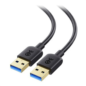 Cable Matters USB 3.0 �P�[�u�� 2�{�Z�b�g USB Type A �I�X �I�X �u���b�N 5Gbps 0.9m
