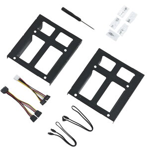 ELUTENG 2.5C` 3.5C` ϊ}E^ 2.5C` SSD/HDDp SSD ϊuPbg 2.5C`  3.5C`ϊ 2t ssd }Eg  lWZbg 2xSATAf[^P[u2xdP[ut