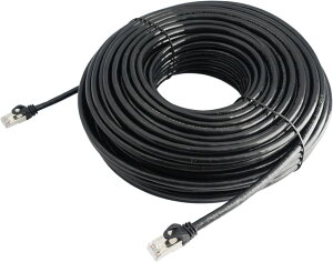 CAT6A 30m ���O���ϋvLAN�P�[�u��(�J�e�S��6A) PE(�|���G�`����) 2�d�핢 STP�V�[���h ���S�̍����u�����h�i ���O�p PoE�J������PC��LAN�ʐM�P�[�u���� ���O�� �ό� �h�� 10Gbps 10GBASE-T ���OLAN�z��