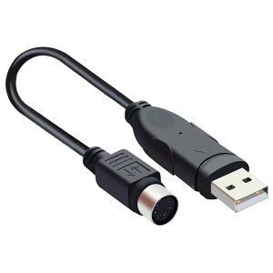 USB-PS/2 ϊRo[^ USB ARlN^ (IX) -~jDIN 6pin iXj}EX L[{[h PS/2|[g USB2.0 ϊP[u 15cm