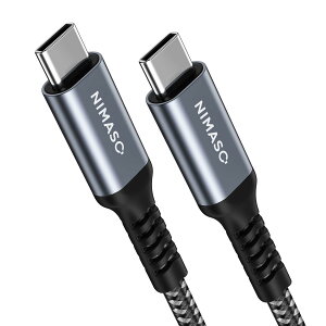 NIMASO USB-C & USB-C 2.0 P[u (3.0m O[) Type C PDΉ 60W 3A}[d ϋviC҂ iPhone16ProAiPhone16ProMaxAiPhone15AiPhone16PlusAiPad mini6 (2021) MacBook Pro/Air iPad Pro Galaxy Ή NCA22B442
