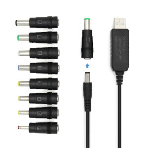 HCJYC 12V DCdP[u + DC WbN ϊ A_v^8 in 1 jo[T USB 5V-12V DCdP[uusb ϊ P[u