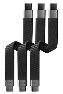 EzoR Flex USB-C to USB-C ZP[u 13.5cm ` f[^]20Gbps PD[d100W USBC - USBC Type-C to Type-C tbgP[u Thunderbolt 3 / 4 Ή (^Cv C-C 3{ Zbg)