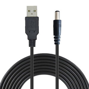 Liwinting 2m USB to DC�d���P�[�u���A5V USB DC�P�[�u���A5.5 mm x 2.1 mm DC�o�����I�X�W���b�N�R���o�[�^�d���ڑ��P�[�u�� - ��