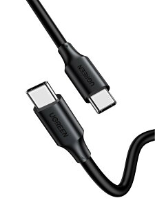 UGREEN USB Type C P[u USB C to USB C yPD 100W/5A }[dz ^CvC P[uE-Marker`bv 480Mbpsf[^] iPhone15/Galaxy S24/Mac Book/iPad Pro/XperiaUSB CeΉ ubN 3m