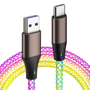  ^Cvc P[u 1m 66W}[d c^Cv P[u ϋv fh~ type-c P[u f[^] RGB ԗp[dR[h Galaxy/Sony/Xperia/iPad Pro&Aiȓ Android  USB-C@Ή usb c P[u