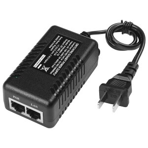 REVODATA 48V MKrbg PoE CWFN^[APoE 48V/0.5A o (US P[ut)ApbVu PoE+ 10/100/1000MbpsAő勗 100MAvOAhvC PoE Nrtwork A_v^[ (POE4805-G)