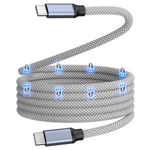 Magtame ^CvcP[u Ύ[ 240W/5A}[d type-cP[u QC4.0/PD3.1Ή usbc-usbcP[u RlN^ ϋvdiCiPhone15/Mac_Book/iPad/Sam_sung/Xperia GalaxyΉiVo[-1Mj