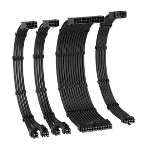 EZDIY-FAB PCIe 5.0 12VHPWR dp PSUP[u X[uP[u 16AWG\RA PSU P[u 1*24s ATX/2*8s(4+4) EPS/16s (12+4)GPU/PCIE P[u1000WPCdjbgɑΉ