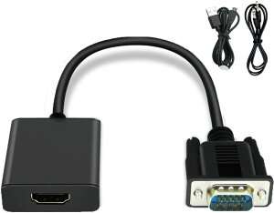 VGA-HDMI ϊ A_v^ HDMIP[uVGAHDMI o rfIϊA_v^ 1080P ] TV PC vWFN^[ fBXvC ϊ