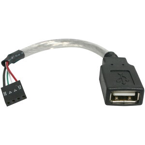 StarTech.com PCP[X/}U[{[hڑpUSB 2.0P[u 15cm USB-A(X) - 4s USB}U[{[hwb_(X) USBMBADAPT